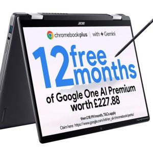 ACER Spin 714 14" 2 in 1 Chromebook Plus - Intel® Core™ Ultra 5, 512 GB SSD, Grey