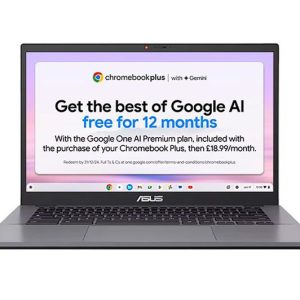 ASUS CX34 14" Chromebook Plus - Intel® Core™ i3, 256 GB UFS, Grey