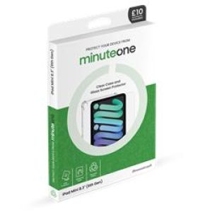 Minute One ClearCase & GlassScreenProtector for iPad Mini 2021 - 6th