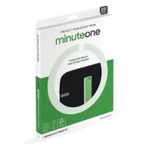 Minute One Neoprene Sleeve & Screen Cleaner Black for Laptop 16