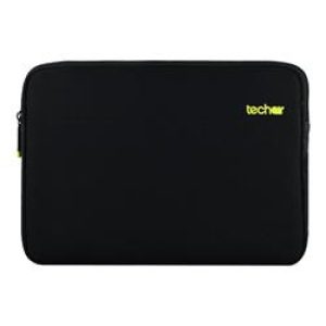 Techair 15.6 Black Slip Case With Yellow Lining