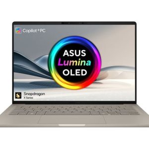 ASUS Zenbook A14 UX3407QA 14" Laptop, Copilot+ PC - Snapdragon X, 512 GB SSD, Beige