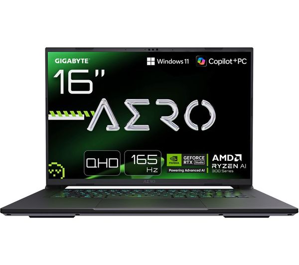GIGABYTE AERO X16 16" Gaming Laptop - AMD Ryzen AI 7, RTX 5070, 1 TB SSD