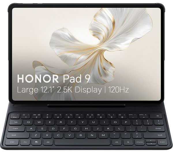 HONOR Pad 9 12.1" Tablet with Keyboard - 256 GB, Space Grey
