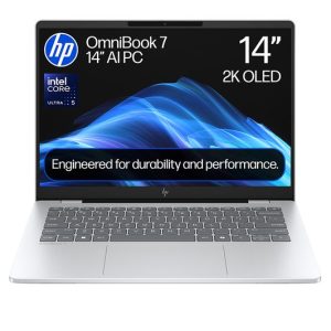 HP OmniBook 7 AI 14" Laptop - Intel® Core™ Ultra 5, 512 GB SSD, Silver