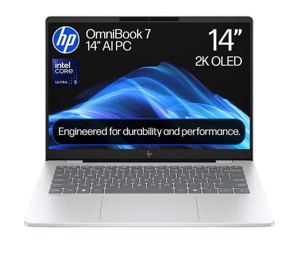 HP OmniBook 7 AI 14" Laptop - Intel® Core™ Ultra 5, 512 GB SSD, Silver