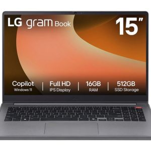LG gram Book AI 15U50T-G.AA56A1 15.6" Laptop - Intel® Core™ i5, 512 GB SSD, Titan Silver