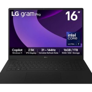LG gram Pro 16Z90TP-G.AA78A1 16" Laptop - Intel® Core™ Ultra 7, 1 TB SSD, Black