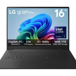 LG gram Pro 16Z90TS-G.AU79A1 16" Laptop, Copilot+ PC - Intel® Core™ Ultra 7, 1 TB SSD, Grey
