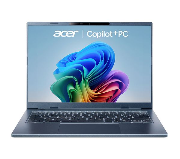 ACER Aspire 14 AI 14" Laptop, Copilot+ PC - Snapdragon X, 512 GB SSD, Blue