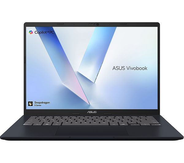 ASUS Vivobook 16 X1607QA 16" Laptop, Copilot+ PC - Snapdragon X, 512 GB SSD, Quiet Blue
