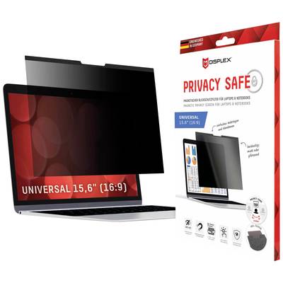 DISPLEX Privacy Safe Privacy screen filter Laptop 39,6 cm (15,6) Image format: 16:9 01763 Universal