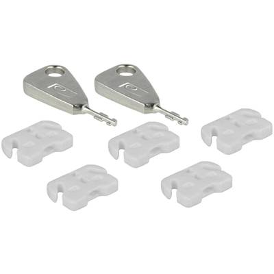 Delock USB port lock 20648 5-piece set White incl. 2 keys 20648