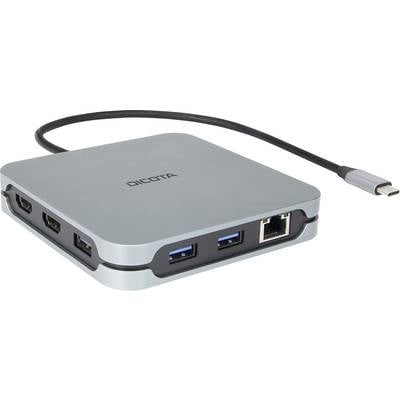 Dicota USB-C® docking station USB-C 10-in-1 Docking 8K HDMI PD Compatible with (brand): Universal USB-C® powered