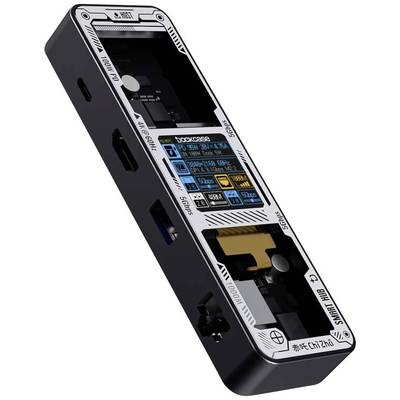 Dockcase USB-C® docking station DPB61L-EB Compatible with (brand): Universal Built-in display, Charging function, USB-C® powered