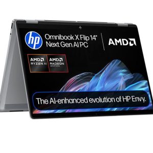 HP OmniBook X Flip NGAI 14" 2 in 1 Laptop - AMD Ryzen AI 7, 1 TB SSD, Meteor Silver