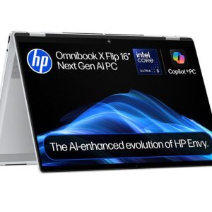 HP OmniBook X Flip NGAI 16" 2 in 1 Laptop - Intel® Core™ Ultra 5, 512 GB SSD, Glacier Silver