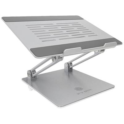 ICY BOX IB-NH300, Notebookhalter hoehenverstellbar, Aluminium, fuer Notebooks bis 17 Laptop raiser Height-adjustable