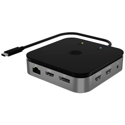 ICY BOX USB4® docking station IB-DK408-C41 Compatible with (brand): Universal Charging function, Supports 8K@30 Hz (1x) / 4K@30Hz (2x), USB-C® powered