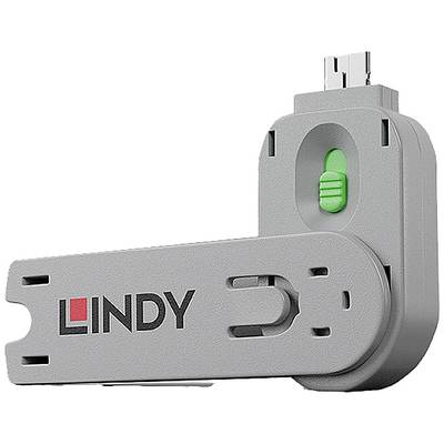 LINDY USB-A socket key Schloss / Zutrittskontrolle Green 40621