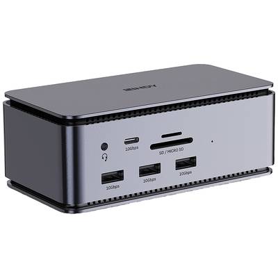 LINDY USB-C® docking station DST-Pro USB4 Compatible with (brand): Universal Built-in card reader, USB-C® powered