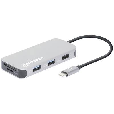 Manhattan USB-C® docking station 130615 Compatible with (brand): Universal USB-C® powered