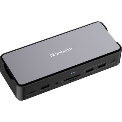 Verbatim USB-C® docking station CDS-155 Compatible with (brand): Universal M.2 SSD slot, USB-C® powered, Built-in card reader
