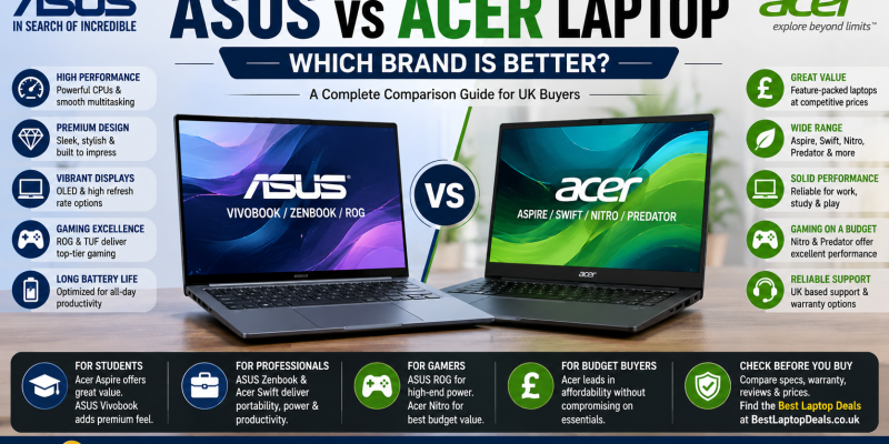 ASUS vs Acer Laptop: Which Brand Is Better?