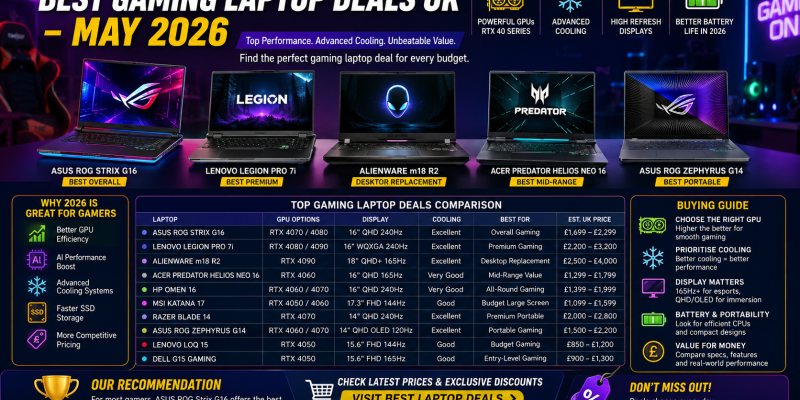 Best Gaming Laptop Deals UK – May 2026